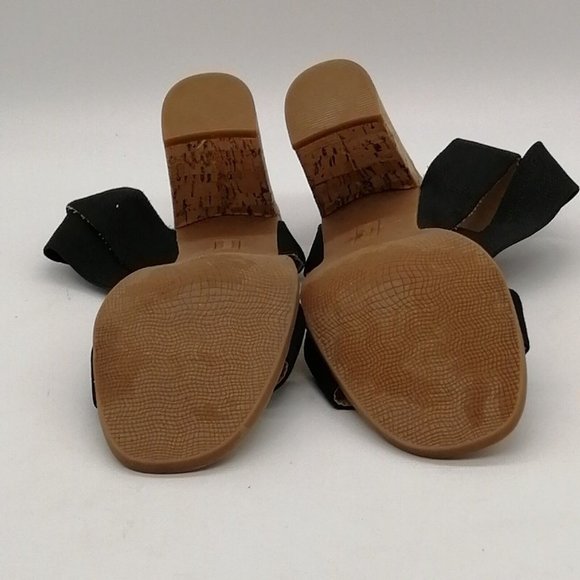 Maurices Womens Hillary‎ High Heel Ankle Strap Black Sandal Cushioned Sz 8 M - Picture 4 of 9